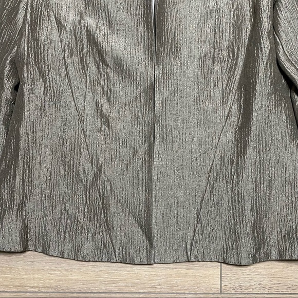 EILEEN FISHER bronze silk ravine blazer XS NEW - Picture 3 of 8